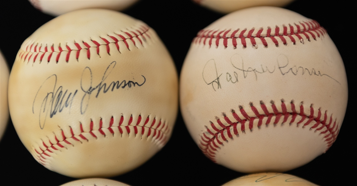 Lot of (12) Autographed Baseballs w. Duke Snider, Enos Slaughter, Bobby Shantz, Joe DeMaestri and Others (JSA Auction Letter)