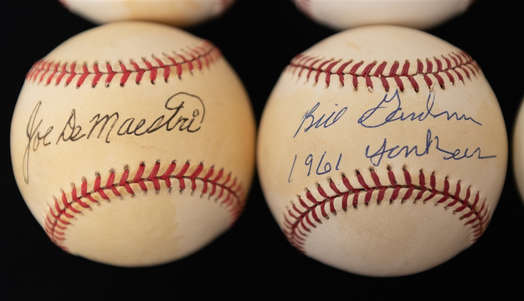 Lot of (12) Autographed Baseballs w. Duke Snider, Enos Slaughter, Bobby Shantz, Joe DeMaestri and Others (JSA Auction Letter)