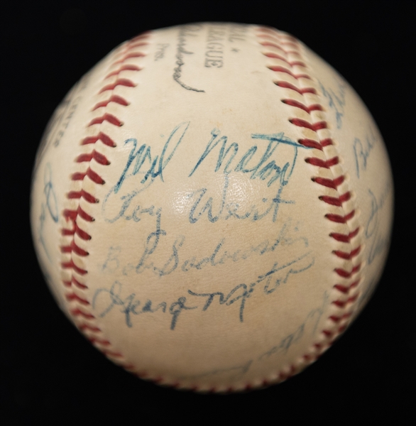 Lot of (3) Multi-Signed Baseballs w. Mike Schmidt, Warren Spahn, Frank Robinson, and Others (JSA Auction Letter)