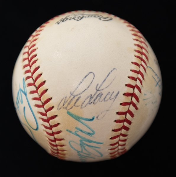 Lot of (3) Multi-Signed Baseballs w. Mike Schmidt, Warren Spahn, Frank Robinson, and Others (JSA Auction Letter)