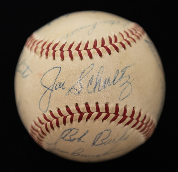 Lot of (3) Multi-Signed Baseballs w. Mike Schmidt, Warren Spahn, Frank Robinson, and Others (JSA Auction Letter)