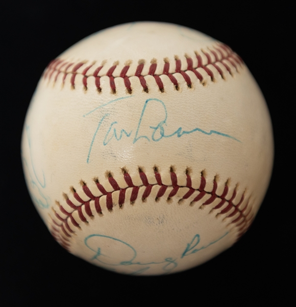 Lot of (3) Multi-Signed Baseballs w. Don Sutton, Tom Lasorda, Bruce Sutter, Ron Cey and Many More (JSA Auction Letter)