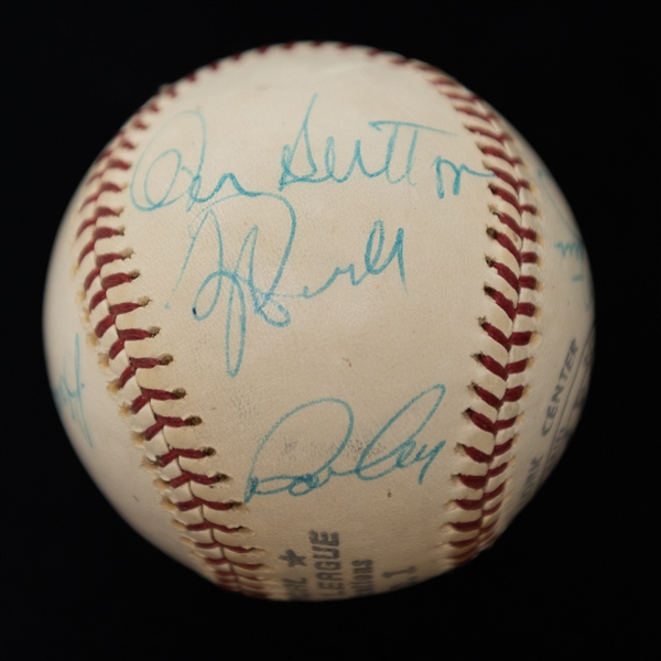 Lot of (3) Multi-Signed Baseballs w. Don Sutton, Tom Lasorda, Bruce Sutter, Ron Cey and Many More (JSA Auction Letter)