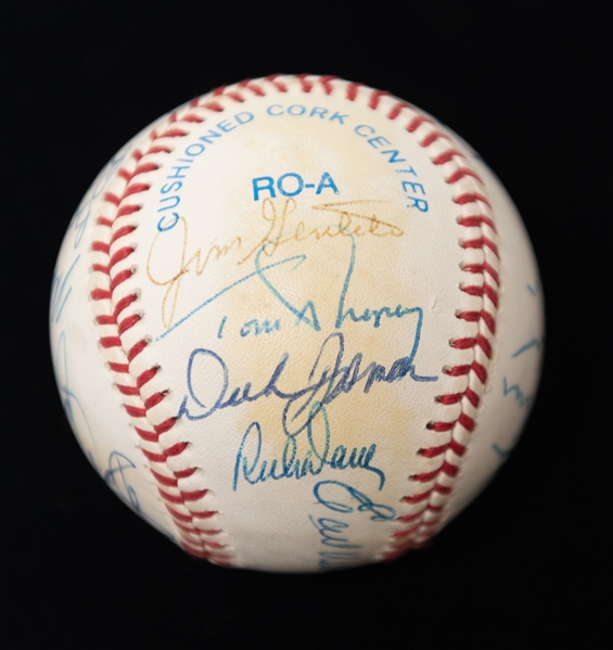 Lot of (3) Multi-Signed Baseballs w. Don Sutton, Tom Lasorda, Bruce Sutter, Ron Cey and Many More (JSA Auction Letter)
