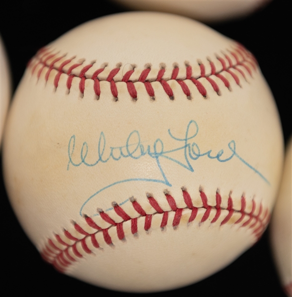 Lot of (6) HOF Autographed Baseballs w. Killebrew, Spahn, Snider, Kell, and Ford (JSA Auction Letter)