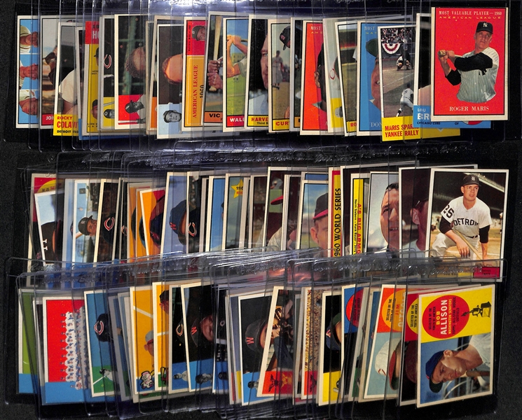 Lot of (80) 1960, 1961 & 1963 Topps Baseball Cards w. Many Stars!
