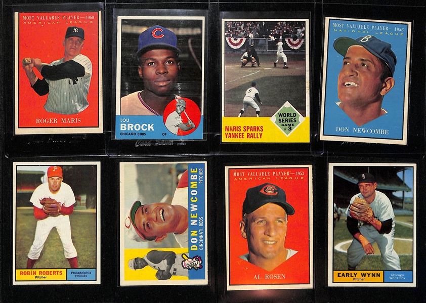 Lot of (80) 1960, 1961 & 1963 Topps Baseball Cards w. Many Stars!