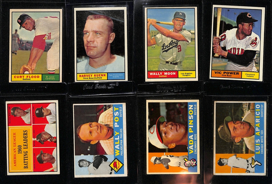 Lot of (80) 1960, 1961 & 1963 Topps Baseball Cards w. Many Stars!