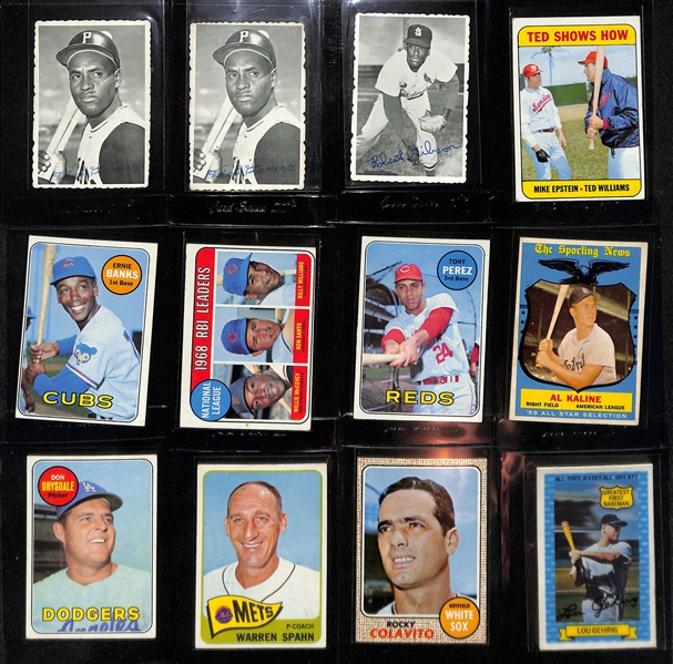 Lot of (85+) 1960s & 70s Topps Baseball Cards Full of Stars w. Clemente, Gibson, Banks, Fisk, Neikro and Many More!