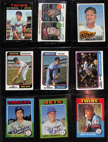 Lot of (85+) 1960s & 70s Topps Baseball Cards Full of Stars w. Clemente, Gibson, Banks, Fisk, Neikro and Many More!