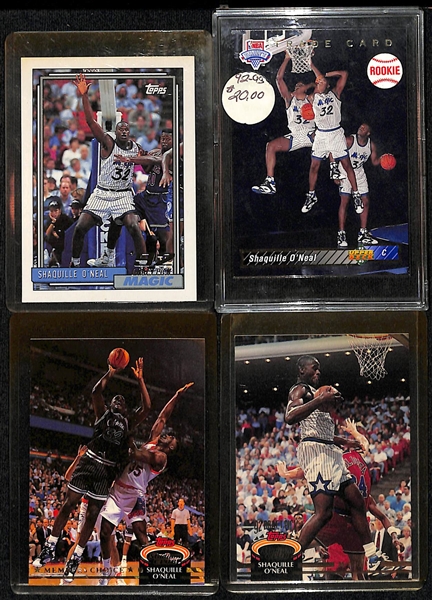 Lot of (75+) Shaquille O'Neal Mostly Rookie Cards w. (10) 1992-93 Topps, (5) 92-93 Upper Deck, (5) 92-93 Stadium Club Members Choice More!