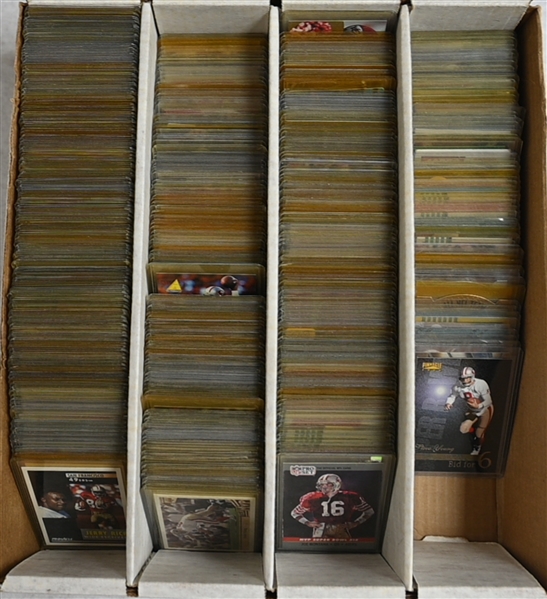 Huge Lot of (400+) Mostly 1990s 49ers Football Cards All Montana, Rice, and Young 