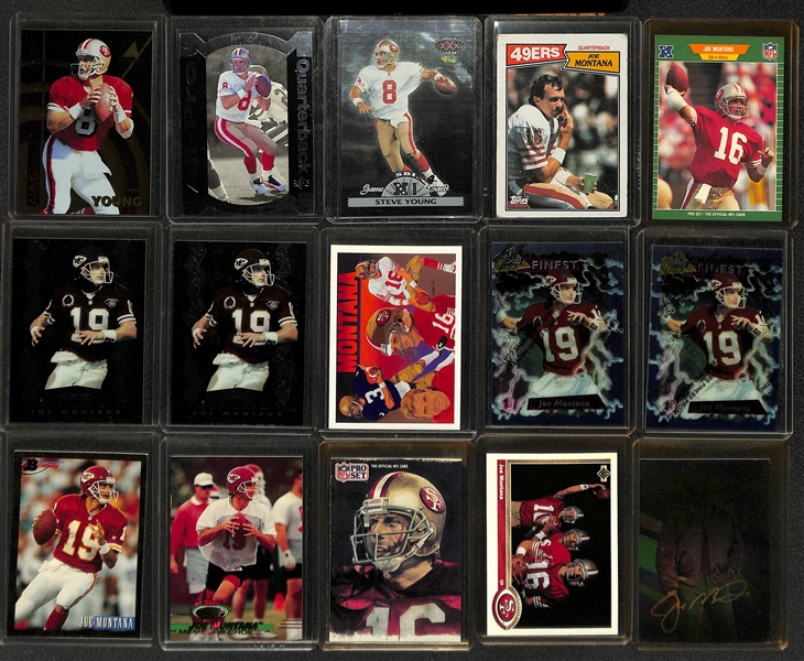 Huge Lot of (400+) Mostly 1990s 49ers Football Cards All Montana, Rice, and Young 