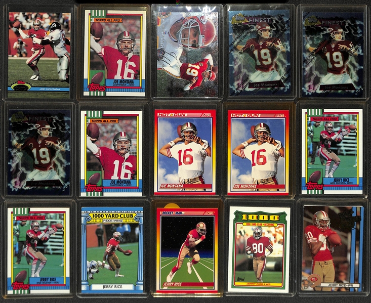 Huge Lot of (400+) Mostly 1990s 49ers Football Cards All Montana, Rice, and Young 