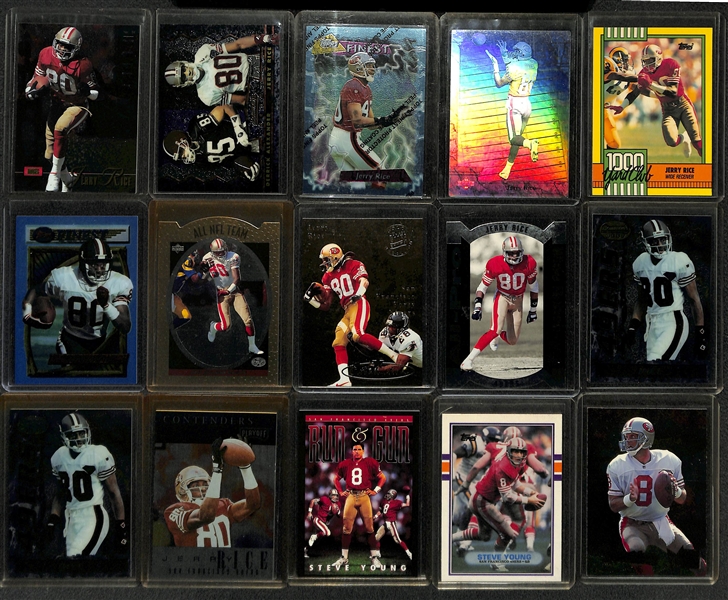 Huge Lot of (400+) Mostly 1990s 49ers Football Cards All Montana, Rice, and Young 