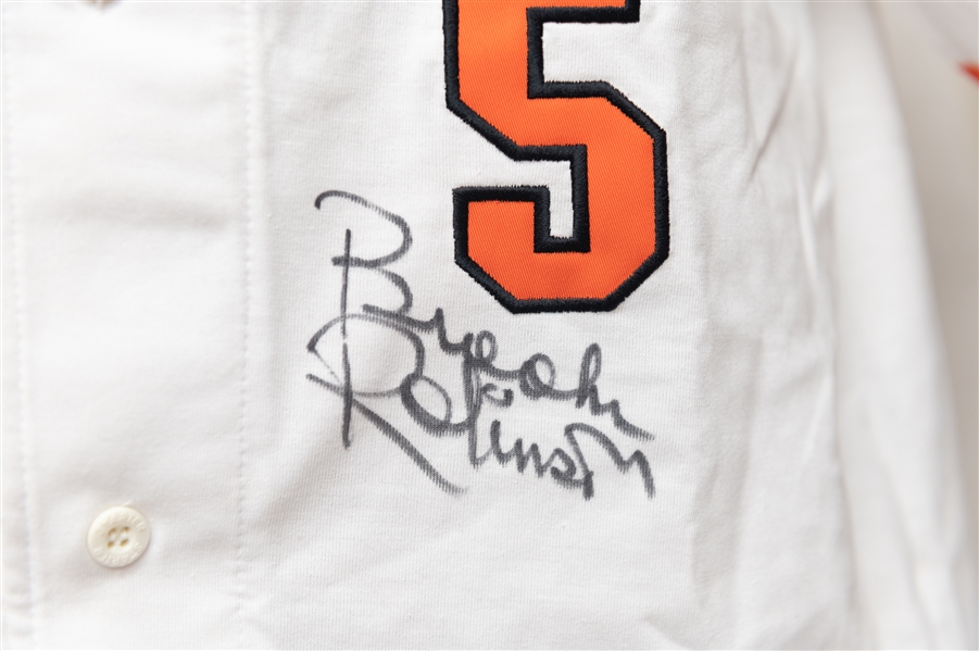 Brooks Robinson Autographed Starter Knit Jersey - JSA Auction Letter