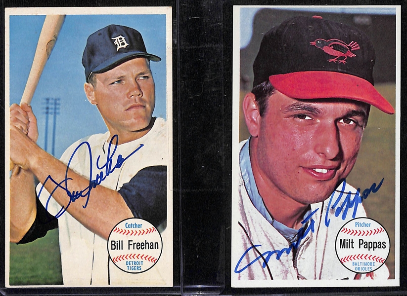 Lot of (15) Autographed 1964 Topps Giants American League Baseball Cards w. Jim Fregosi
