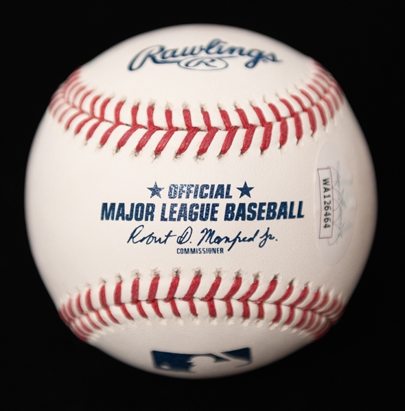 Signed Baseball Lot - Baseball w. 10 Autographs (Inc. PSA/DNA Letter w. Bob Gibson, Larry Doby, Ron Guidry, +) & Richard Goose Gossage Baseball (w. 4 Inscriptions and JSA COA)
