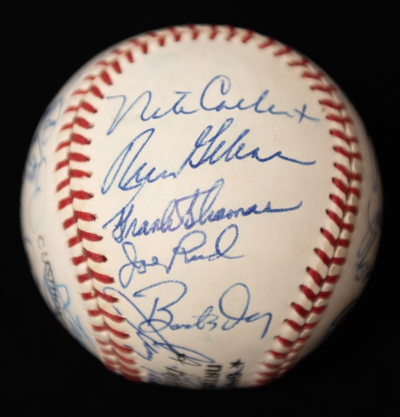 Signed Baseball Lot - Baseball w. 10 Autographs (Inc. PSA/DNA Letter w. Bob Gibson, Larry Doby, Ron Guidry, +) & Richard Goose Gossage Baseball (w. 4 Inscriptions and JSA COA)