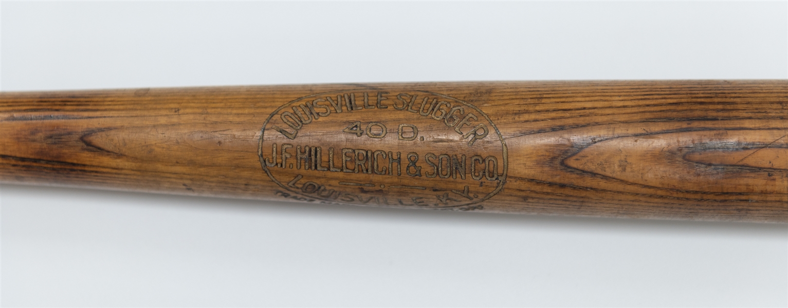 Vintage J.F. Hillerich & Son Co Louisville Slugger Model 40 D Circa 1920s