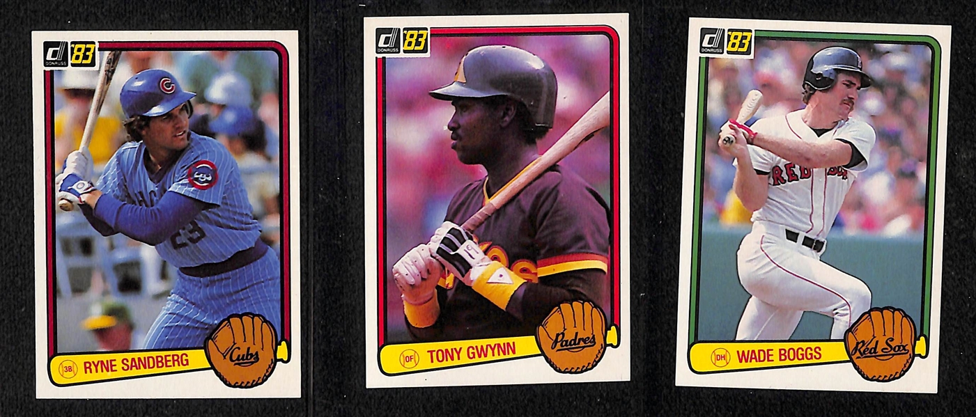  Lot of (2) 1983 Topps & Donruss Baseball Card Sets