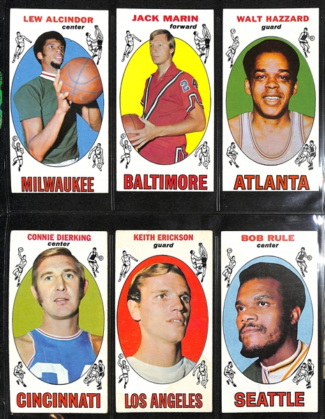  1969-1970 Topps Basketball Complete Set of 99 Cards w. Lew Alcindor Rookie Card