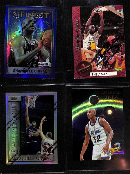 Lot of (10) Shaquille O'Neal Inserts and Rookies Including Classic Superior Pix Autograph #d /200