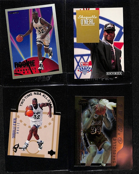 Lot of (10) Shaquille O'Neal Inserts and Rookies Including Classic Superior Pix Autograph #d /200