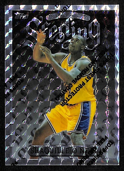 1996-97 Topps Finest Sterling Shaquille O'Neal Refractor and 1992-93 Topps Gold Rookie