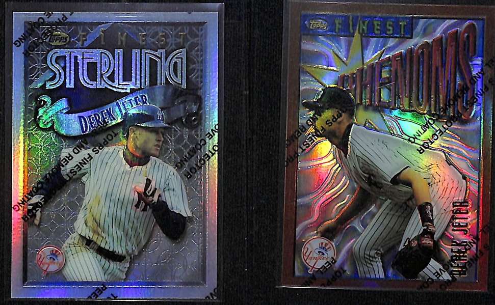 Lot of (4) 1996 Bowmans Best and Topps Finest Derek Jeter Refractors