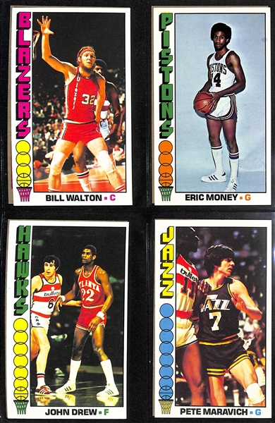 1976-77 Topps Basketball Complete Set of 144 Cards w. Kareem Abdul-Jabbar