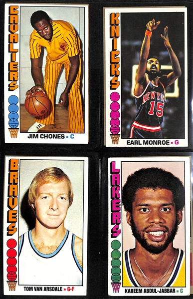 1976-77 Topps Basketball Complete Set of 144 Cards w. Kareem Abdul-Jabbar