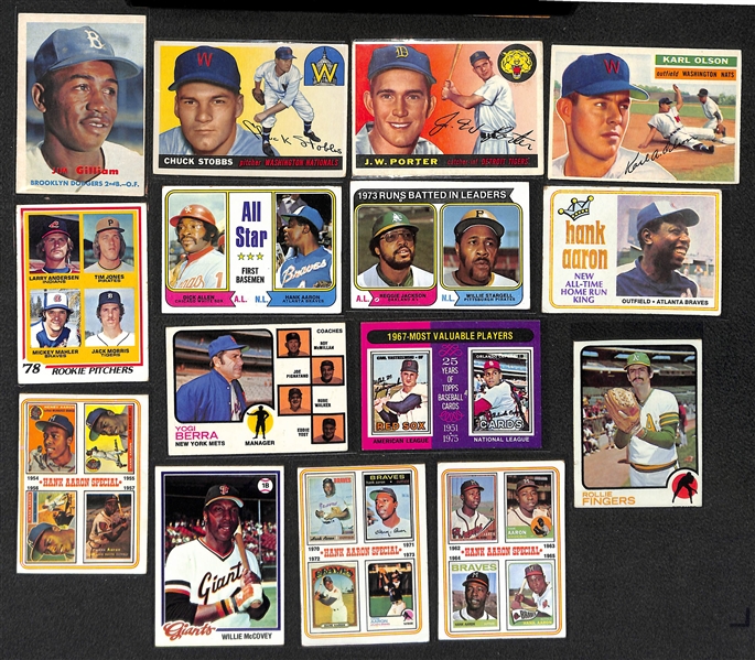 Lot of (500+) 1950s Through 1980s Topps Baseball Cards