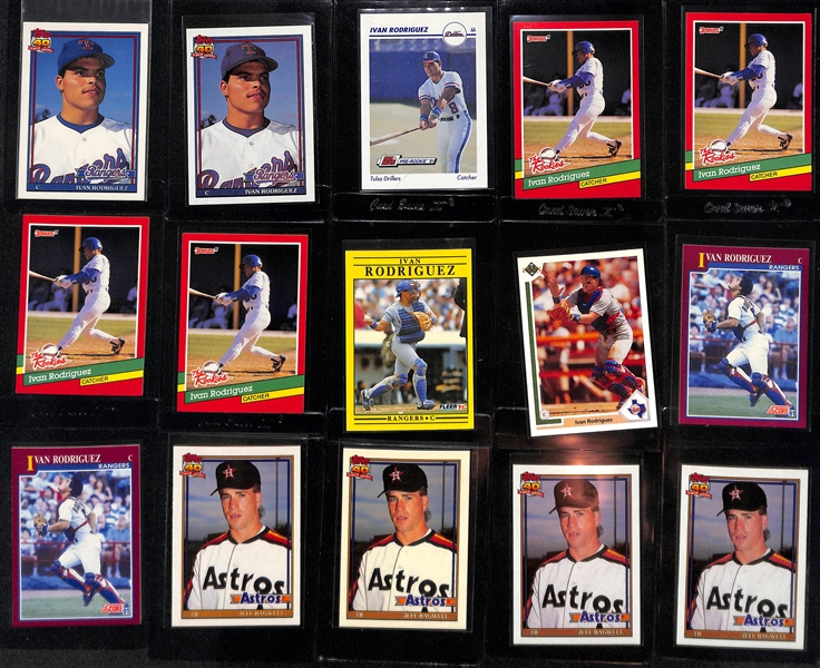 Lot of (60+) 1980s & 90s Baseball Rookie Cards w. Maddux, Rivera, Mattingly, Sandberg, Jeter and More