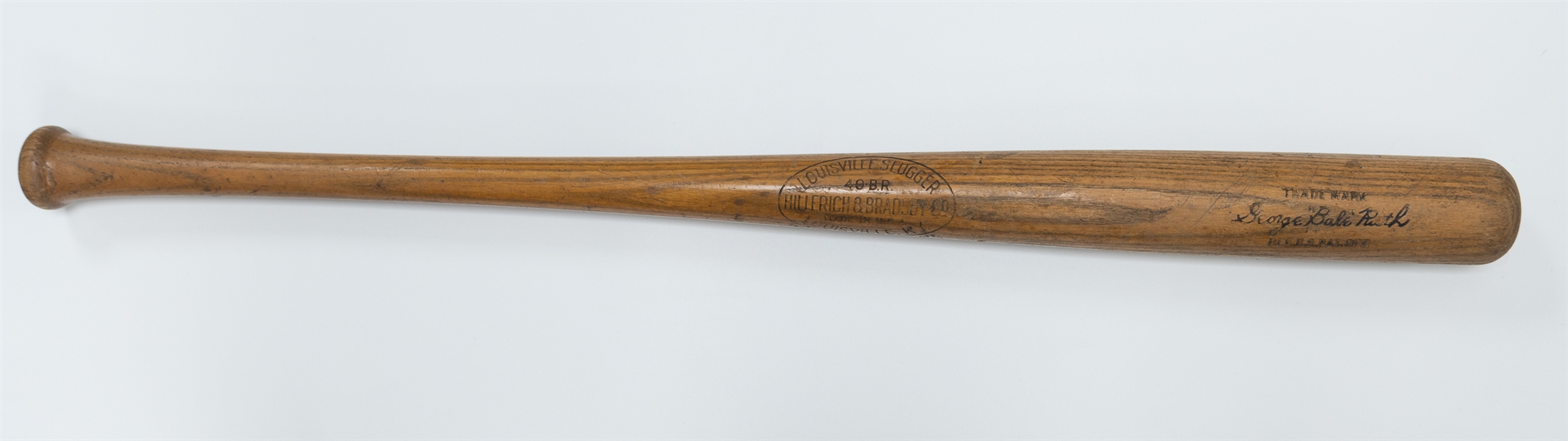 Vintage Hillerich & Bradsby Louisville Slugger 40 B.R. George Babe Ruth Model 34 Baseball Bat