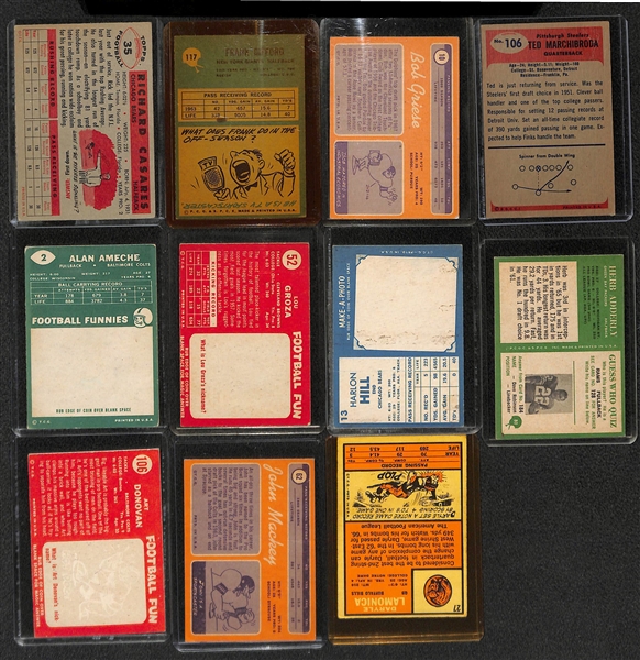 Lot of (109) Football Star Cards from 1953-1975 w. 1964 Philadelphia Jim Brown