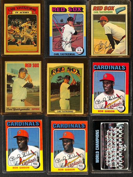 Lot of (43) Topps Baseball Star Cards from 1968-1979 w. 1969 Pete Rose