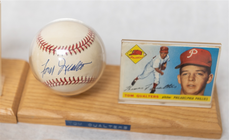 Lot of (7) Philadelphia Phillies Single Signed Baseballs & Baseball Card of Vintage Players w. John Briggs - JSA Auction Letter