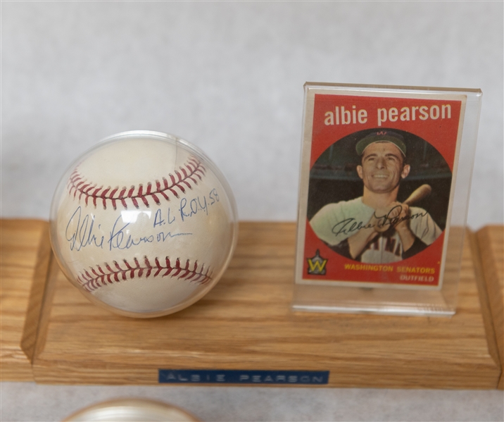 Lot of (7) Washington Senators Single Signed Baseballs & Baseball Card of Vintage Players w. Roy Sievers - JSA Auction Letter