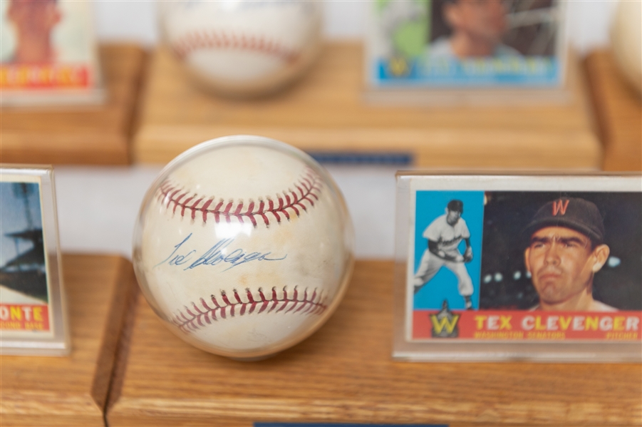 Lot of (6) Washington Senators Single Signed Baseballs & Baseball Card of Vintage Players - JSA Auction Letter