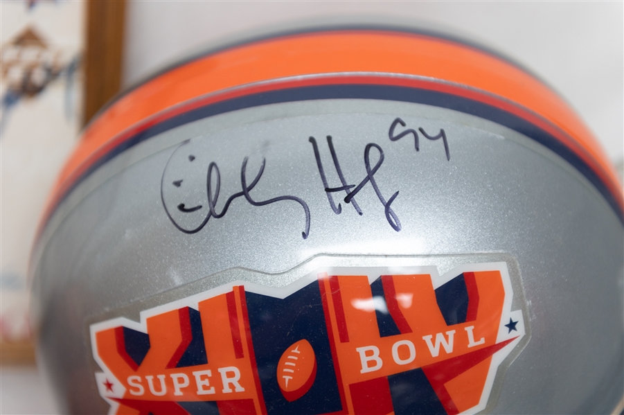 Mixed Sports Autograph Lot w. Charles Haley Autographed Replica Super Bowl XLIV Helmet, and More (JSA Auction Letter)