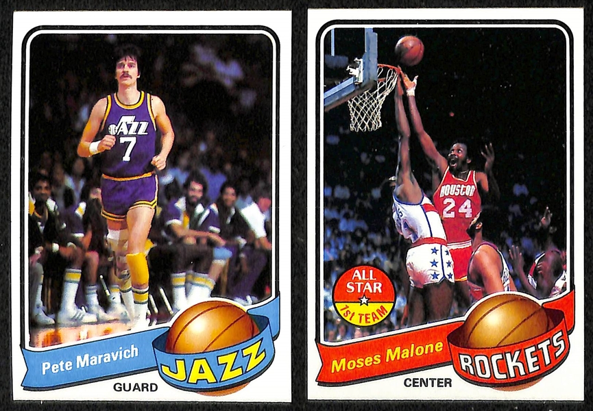 1979-80 Topps Basketball Complete Set of 132 Cards w. Kareem Abdul-Jabbar