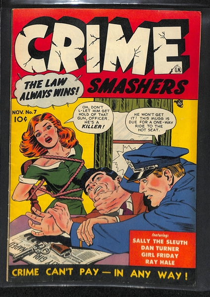 Lot of (2) 1951-1952 Crime Smashers (#7 & 8) Comic Books