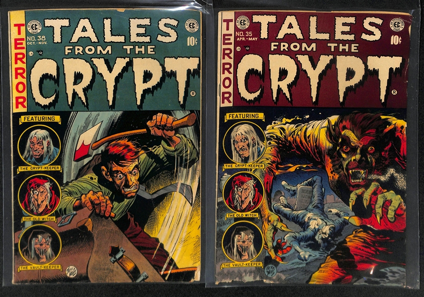 Lot of (3) 1952-1953 Tales from the Crypt (#31, 35 & 38) Comic Books