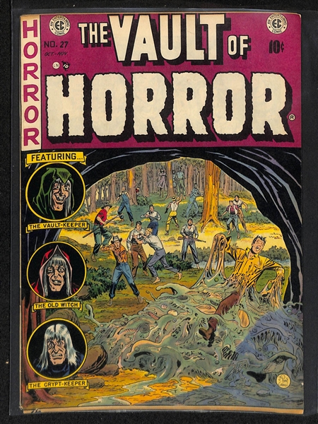 Lot of (3) 1952-1953 The Vault of Horror (#27, 30 & 32) Comic Books