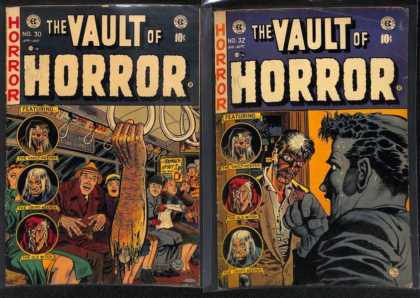 Lot of (3) 1952-1953 The Vault of Horror (#27, 30 & 32) Comic Books