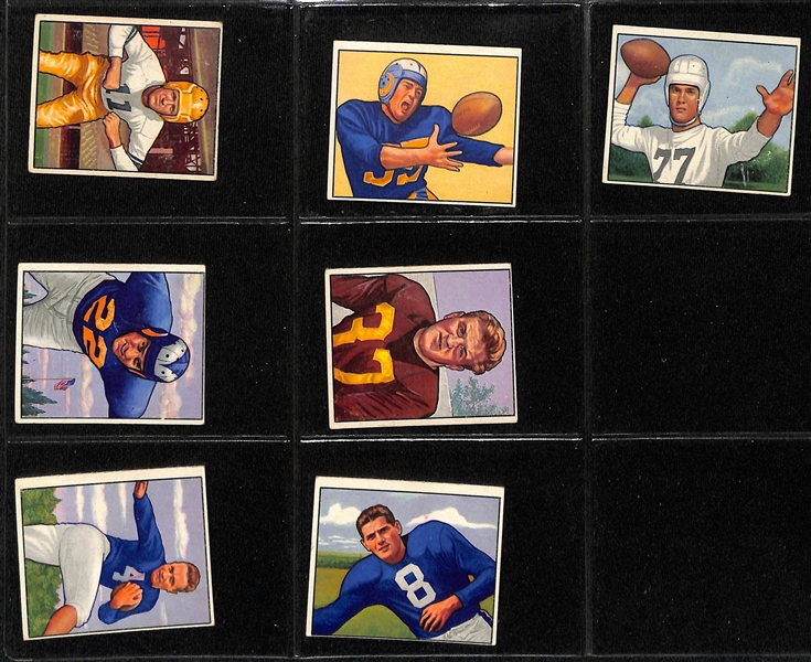 Lot of (30) 1950-1961 Football Cards (Mostly Bowman) w. 1955 Bowman Frank Gifford