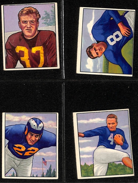 Lot of (30) 1950-1961 Football Cards (Mostly Bowman) w. 1955 Bowman Frank Gifford
