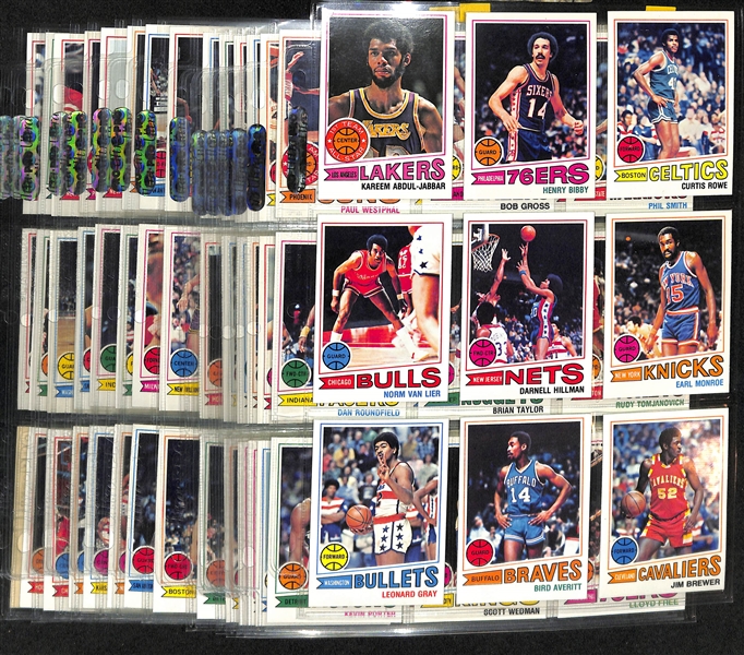 1977-78 Topps Basketball Complete Set of 132 Cards w. Abdul-Jabbar