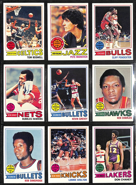 1977-78 Topps Basketball Complete Set of 132 Cards w. Abdul-Jabbar